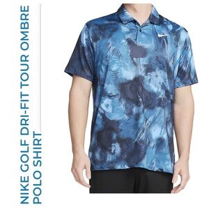 Like New NIKE Golf Dri-Fit Tour Ombré Men’s Polo Shirt Size: M
